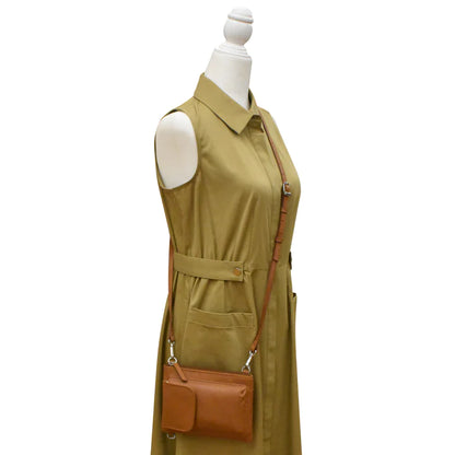 ili New York Leather RFID Two-Way Phone Bag - 6040