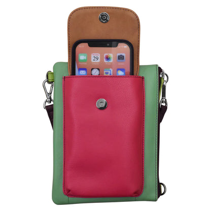 ili New York Leather RFID Two-Way Phone Bag - 6040