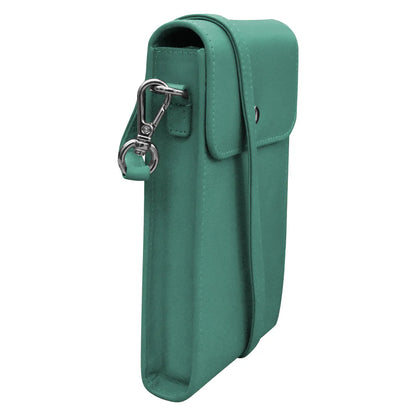 ili New York Leather RFID Cellphone Crossbody Bag