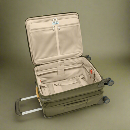 Briggs & Riley Baseline 21" Global Softside Carry-On Spinner with Suiter (Free Monogram)- BLU121CXSPW