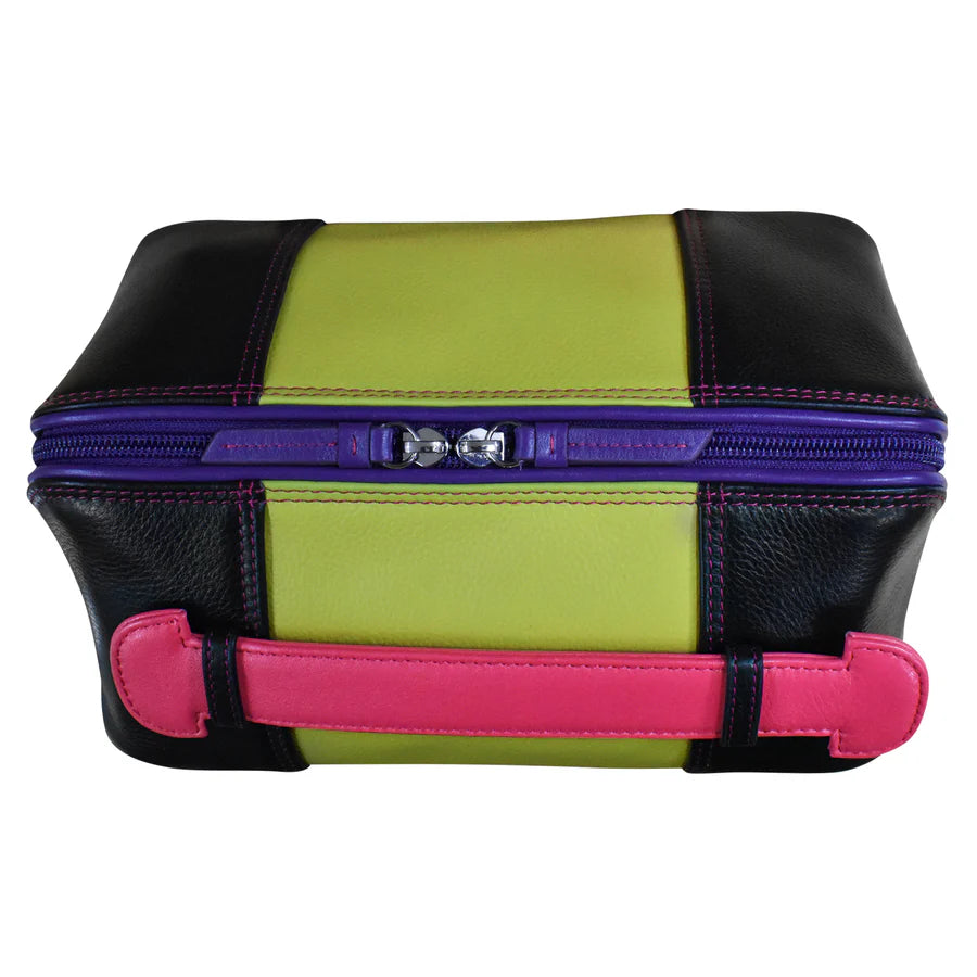ili New York Leather Travel Toiletry Bag