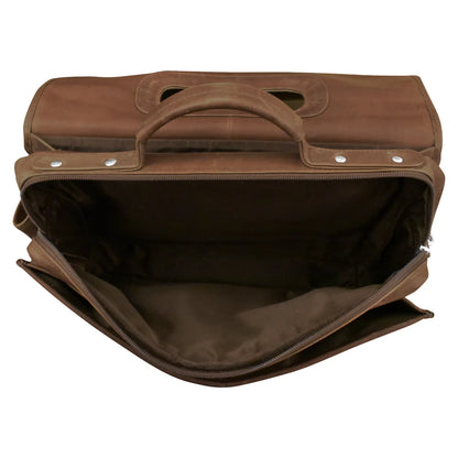 ili New York Leather Flap Briefcase- 6119