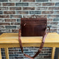 ili New York Leather Flap Briefcase