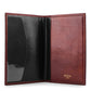 BOSCA OLD LEATHER Passport Case Wallet Dark Brown
