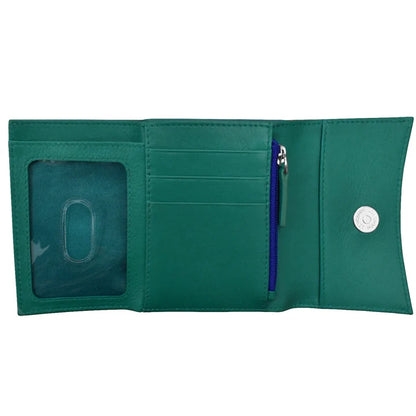 ili New York Leather RFID Two-Tone Pocket Wallet