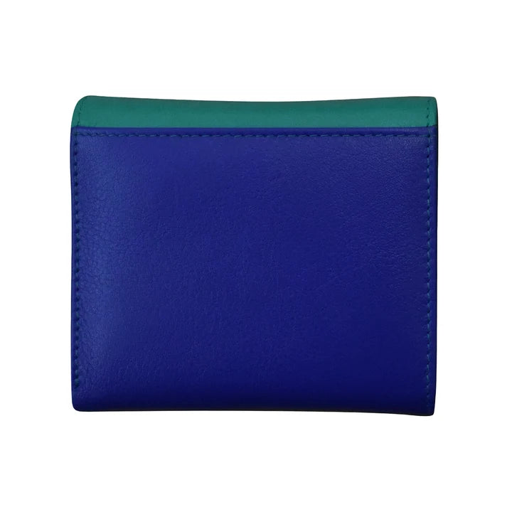 ili New York Leather RFID Two-Tone Pocket Wallet