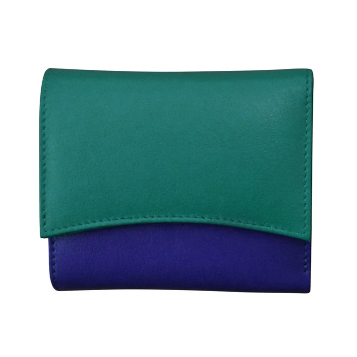 ili New York Leather RFID Two-Tone Pocket Wallet