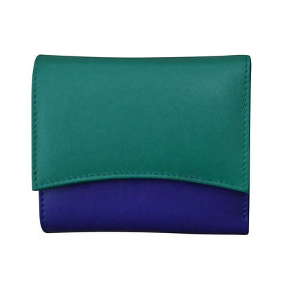 ili New York Leather RFID Two-Tone Pocket Wallet