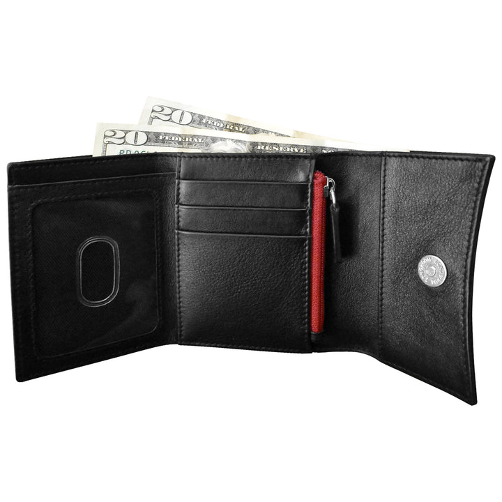 ili New York Leather RFID Two-Tone Pocket Wallet