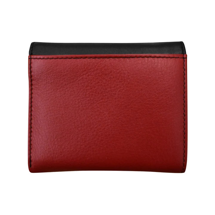 ili New York Leather RFID Two-Tone Pocket Wallet