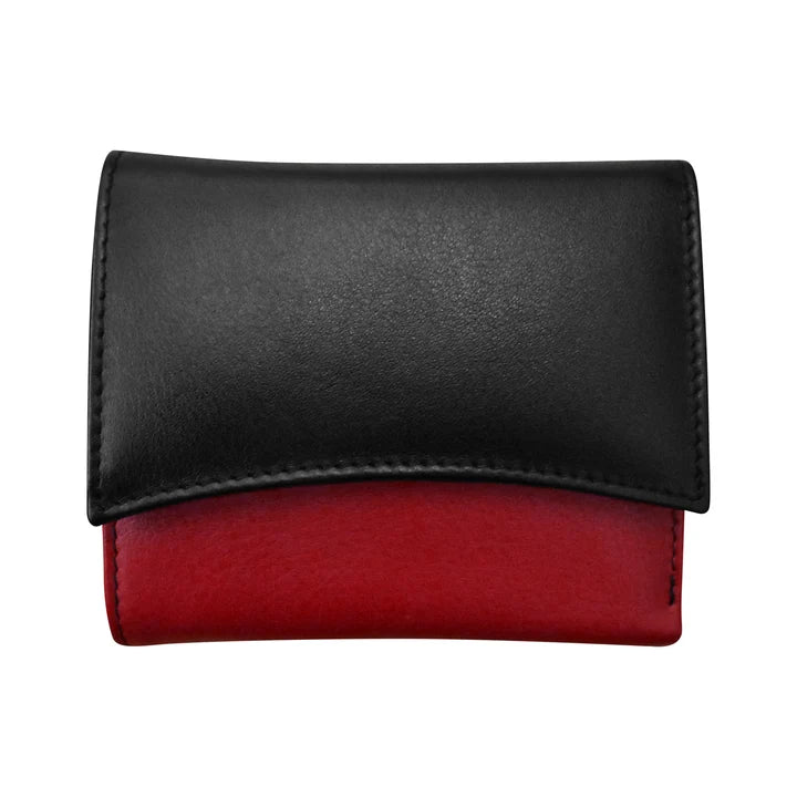 ili New York Leather RFID Two-Tone Pocket Wallet