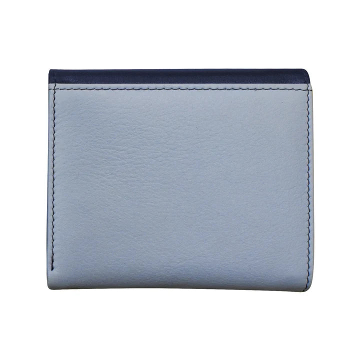 ili New York Leather RFID Two-Tone Pocket Wallet