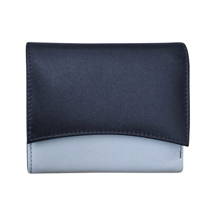 ili New York Leather RFID Two-Tone Pocket Wallet