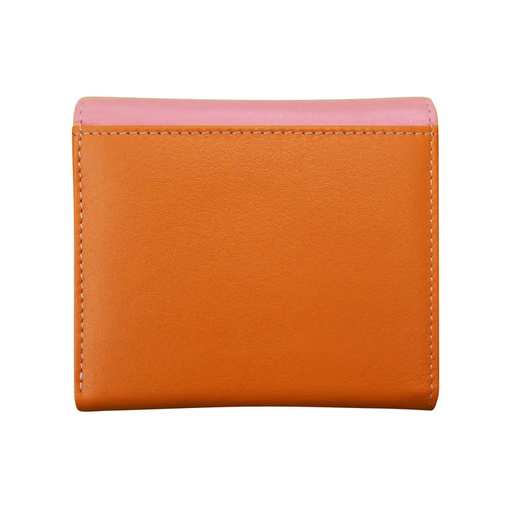 ili New York Leather RFID Two-Tone Pocket Wallet