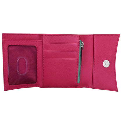ili New York Leather RFID Two-Tone Pocket Wallet