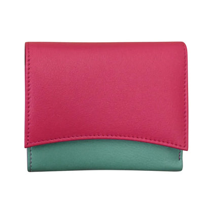 ili New York Leather RFID Two-Tone Pocket Wallet