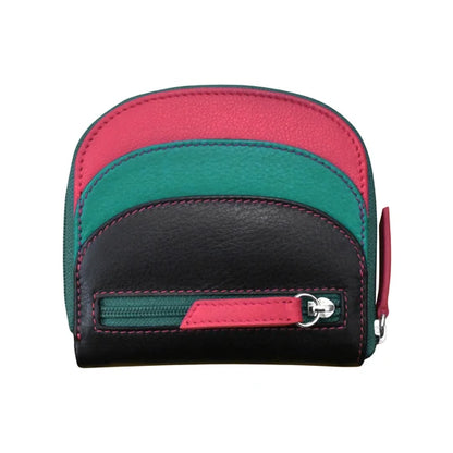 ili New York Leather RFID Mini Dome Wallet