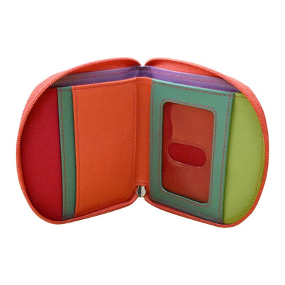 ili New York Leather RFID Mini Dome Wallet