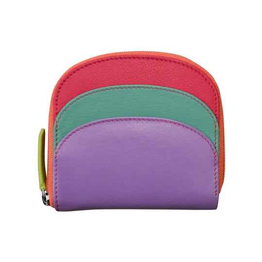 ili New York Leather RFID Mini Dome Wallet