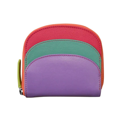 ili New York Leather RFID Mini Dome Wallet