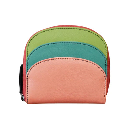 ili New York Leather RFID Mini Dome Wallet