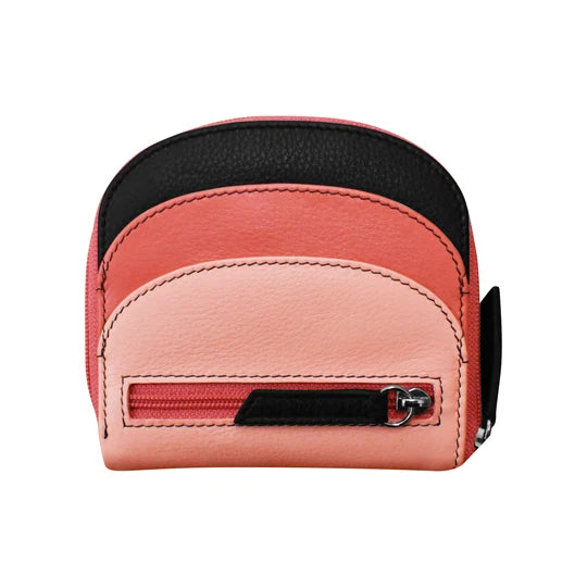 ili New York Leather RFID Mini Dome Wallet