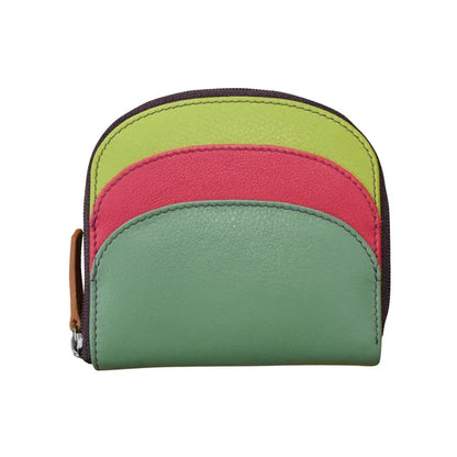 ili New York Leather RFID Mini Dome Wallet