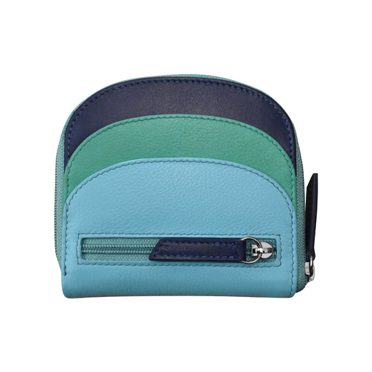 ili New York Leather RFID Mini Dome Wallet