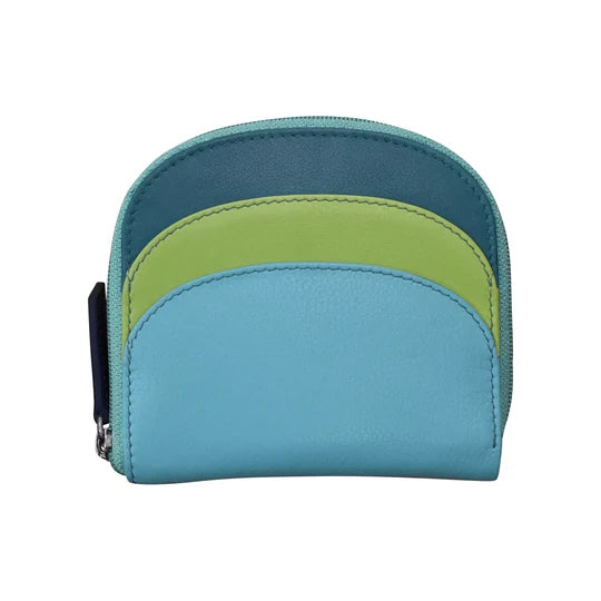 ili New York Leather RFID Mini Dome Wallet