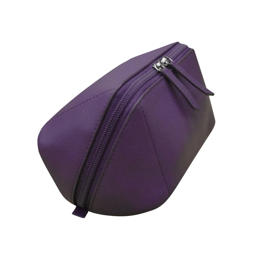 ili New York Smooth Leather Makeup Bag
