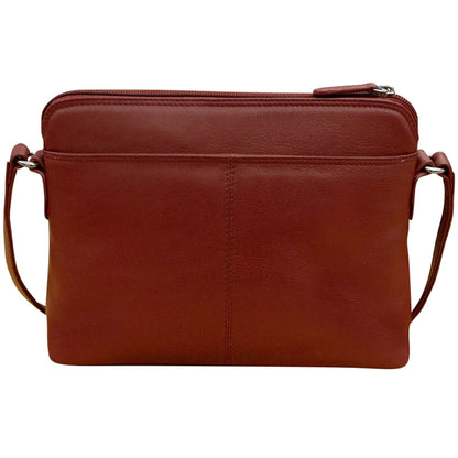 ili New York - RFID blocking Leather Crossbody Organizer - 6333
