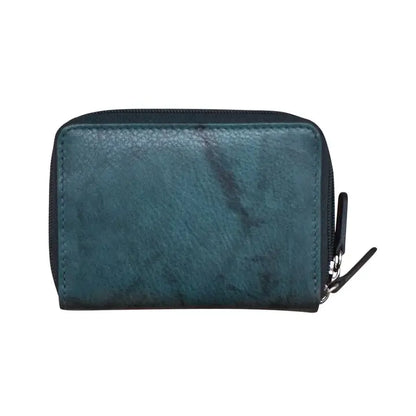 Cartera de cuero con estuche tipo acordeón RFID New York de ili