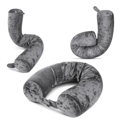 Cloudz Flex Multi Use Memory Foam Travel Pillow Gray