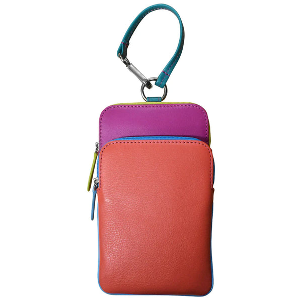 ili New York Leather Phone Case Bag Charm Paradise Multi