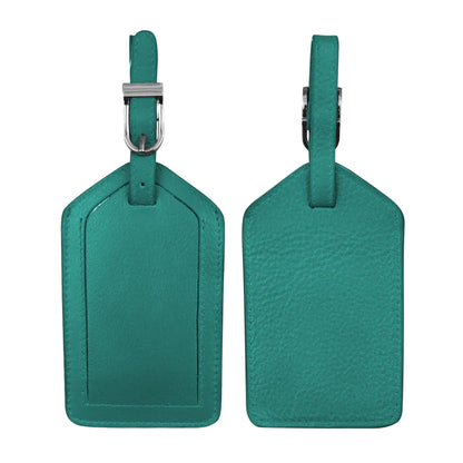 ili New York - Leather Luggage Tag- 6422 Aqua