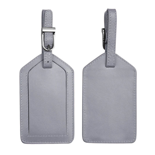 ili New York - Leather Luggage Tag- 6422 Orange