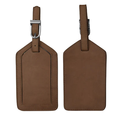 ili New York - Leather Luggage Tag- 6422 Toffee