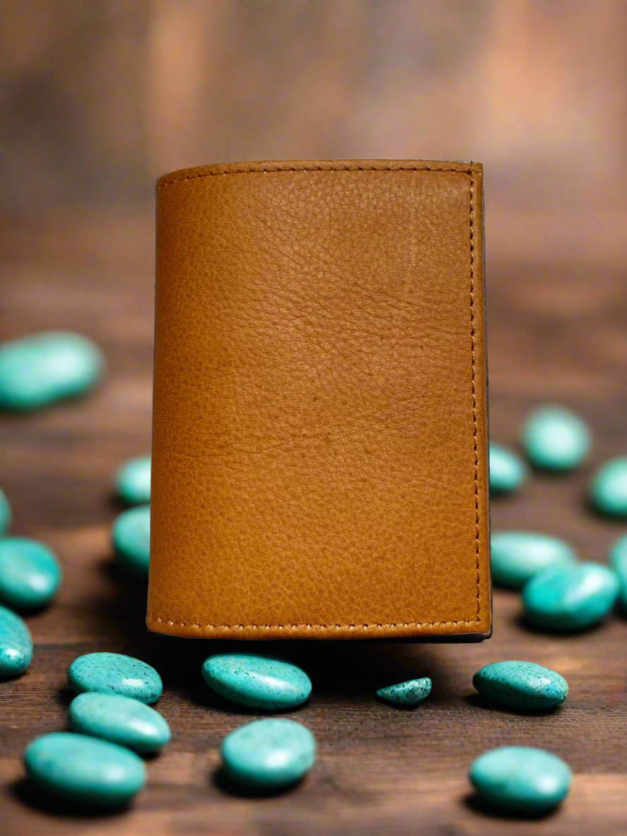 Lieber's Leather Trifold Wallet with RFID Blocking Card- $55