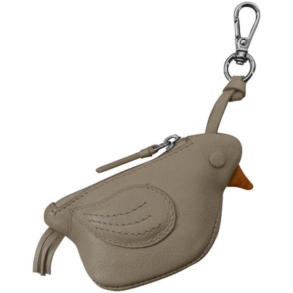 ili New York Leather Bird Coin Pouch Bag Charm