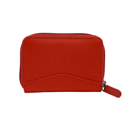 ili New York RFID Accordian Card Holder Wallet- 6711 Red