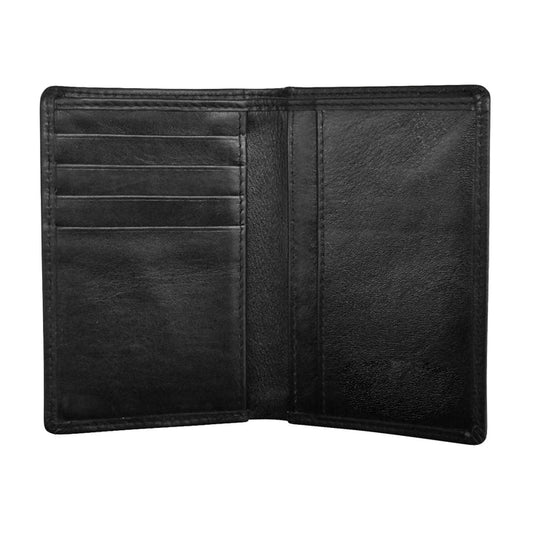 ili New York Leather RFID Vertical Bifold Wallet