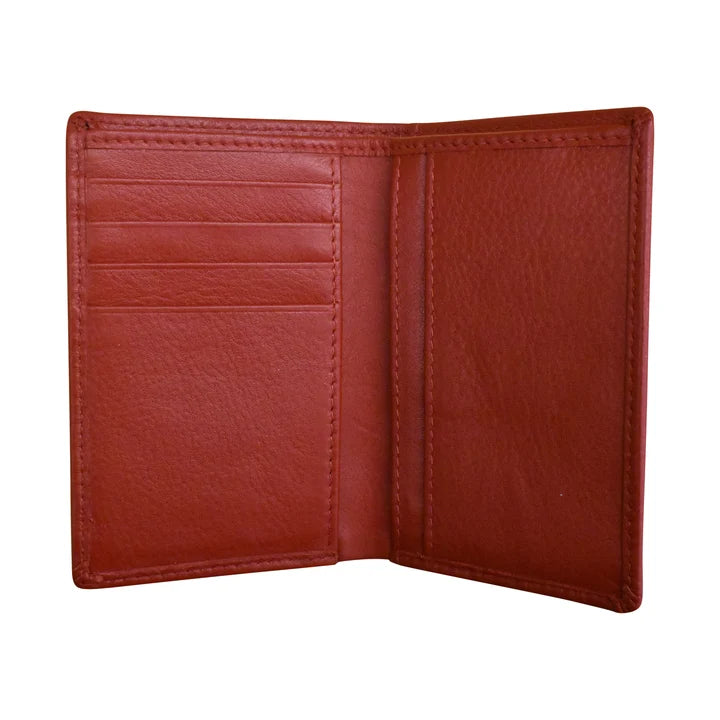 ili New York Leather RFID Vertical Bifold Wallet