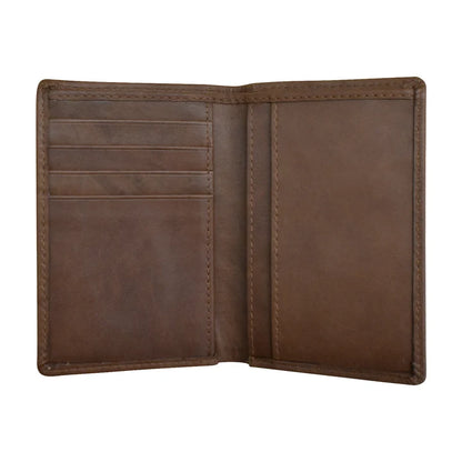 ili New York Leather RFID Vertical Bifold Wallet