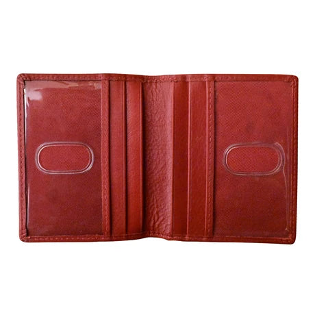 ili New York Leather RFID ID Credit Card Holder Wallet - 6715