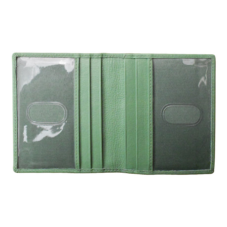 ili New York Leather RFID ID Credit Card Holder Wallet - 6715