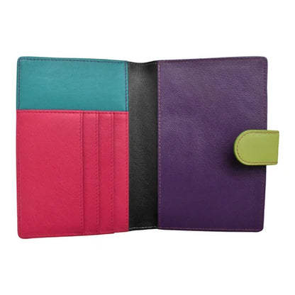 ili New York Leather RFID Multi Color Passport Wallet