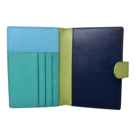 ili New York Leather RFID Multi Color Passport Wallet