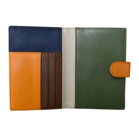 ili New York Leather RFID Multi Color Passport Wallet