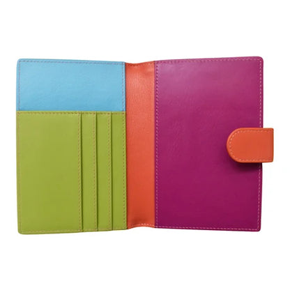 ili New York Leather RFID Multi Color Passport Wallet