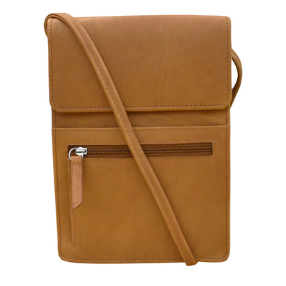 ili New York - RFID blocking Leather Organizer on a String - Large- 6824 Antique Saddle